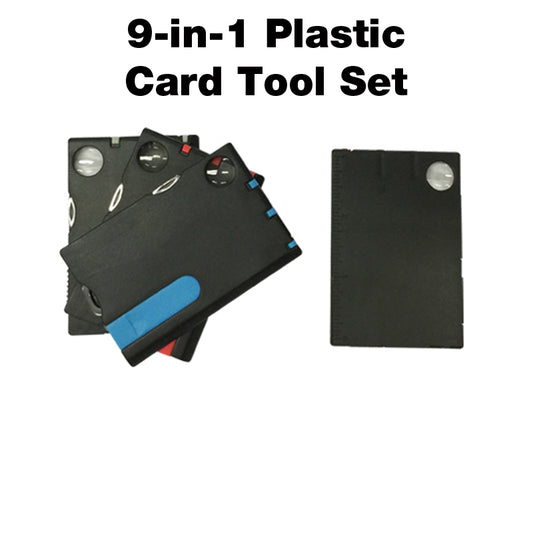 9-in-1 Plastic Card Tool Set
