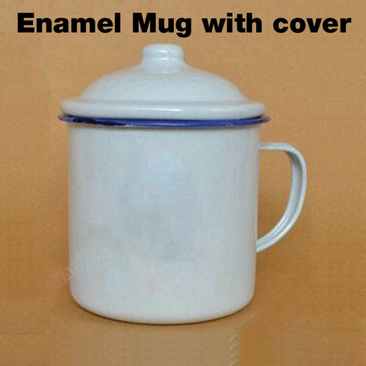18-847 Enamel Mug with Cover