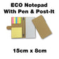 18-850 ECO Notepad With Pen & Post-It