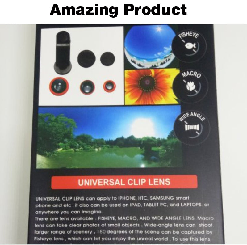 Fisheye Plastic Clip Lens