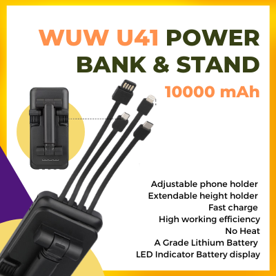 WUW Power Bank & Stand 10000 mAh