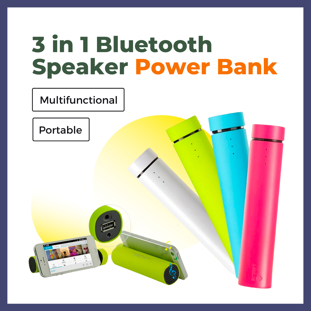 3 in 1 Bluetooth Speaker Power Bank