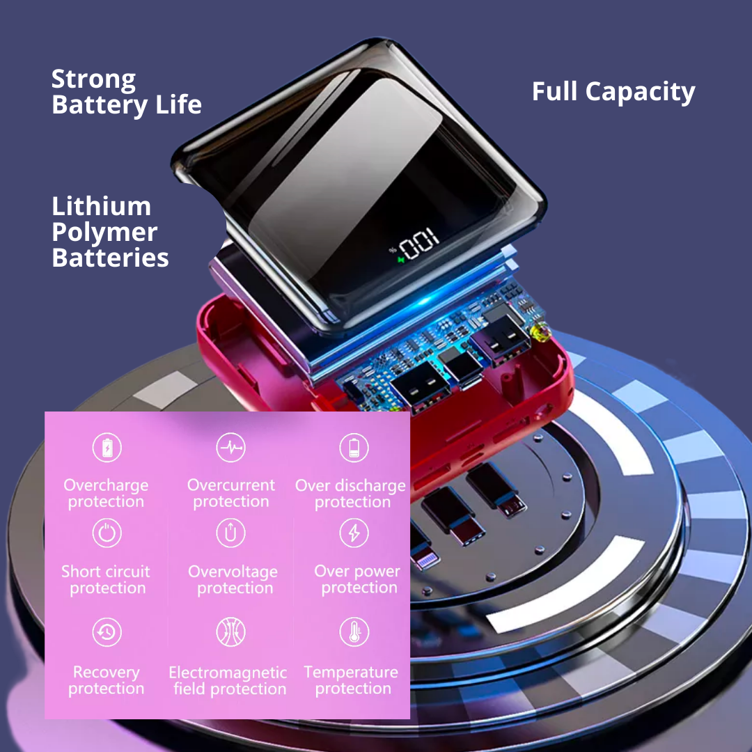 Mini Portable 1000mAh Power Bank