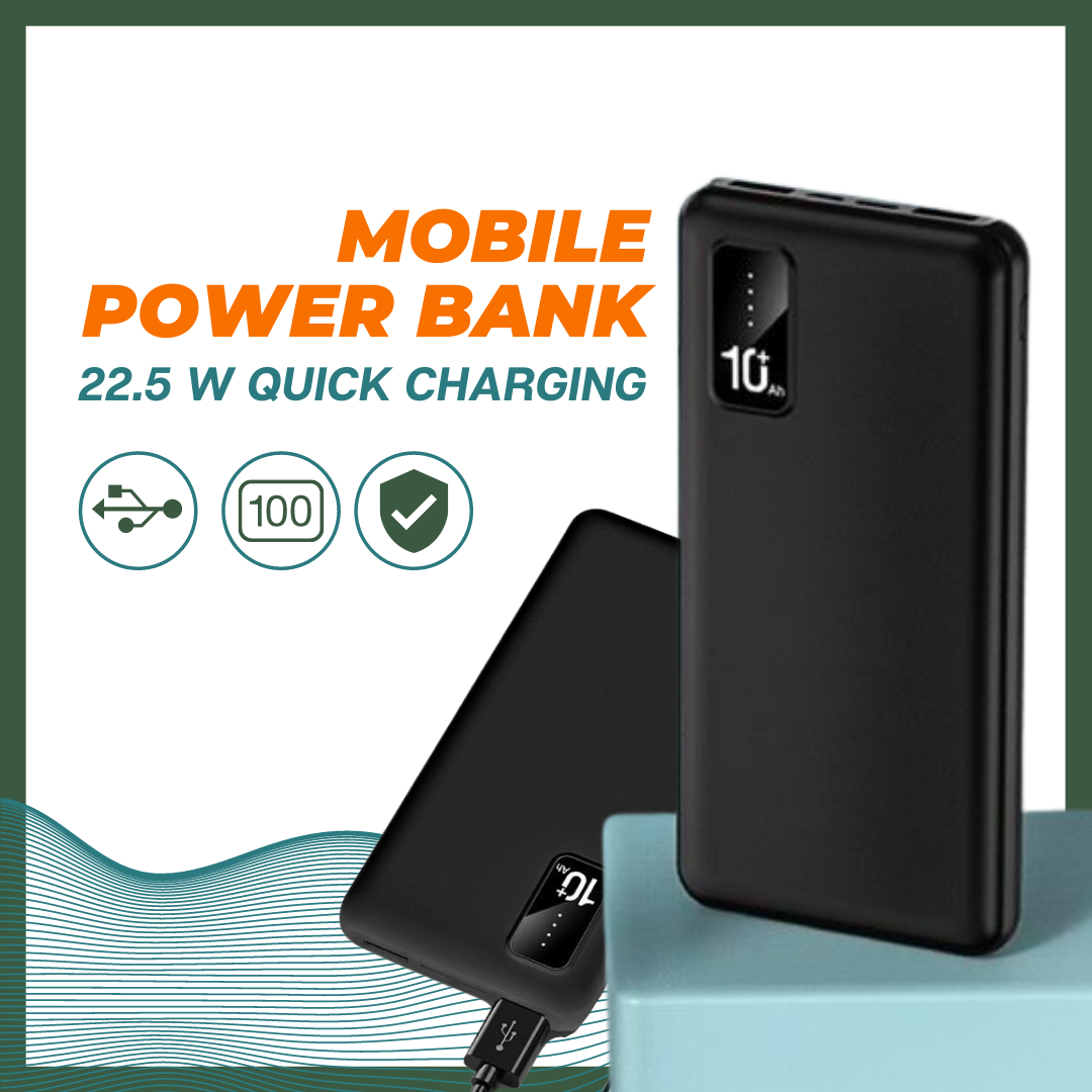 Mobile Power Bank 22.5 W Quick Charging