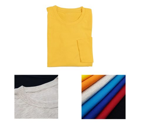 Cotton Interlock Long Sleeve Roundneck T-shirt