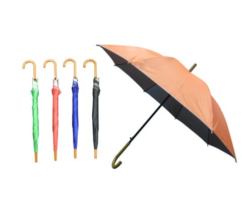 23" Auto UV 8-Panel Straight Umbrella