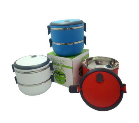 2-Tier Stainless Steel Lunch Box