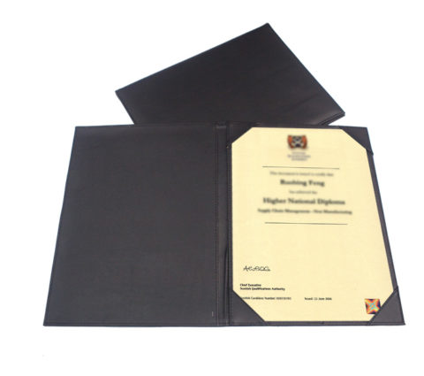 18-256B Single-sided PU A4 Certificate Holder