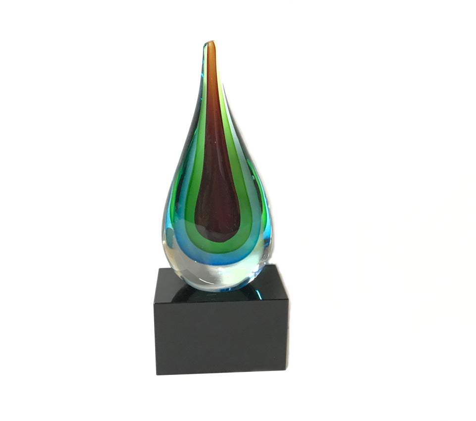 Tear Drop Crystal Trophy