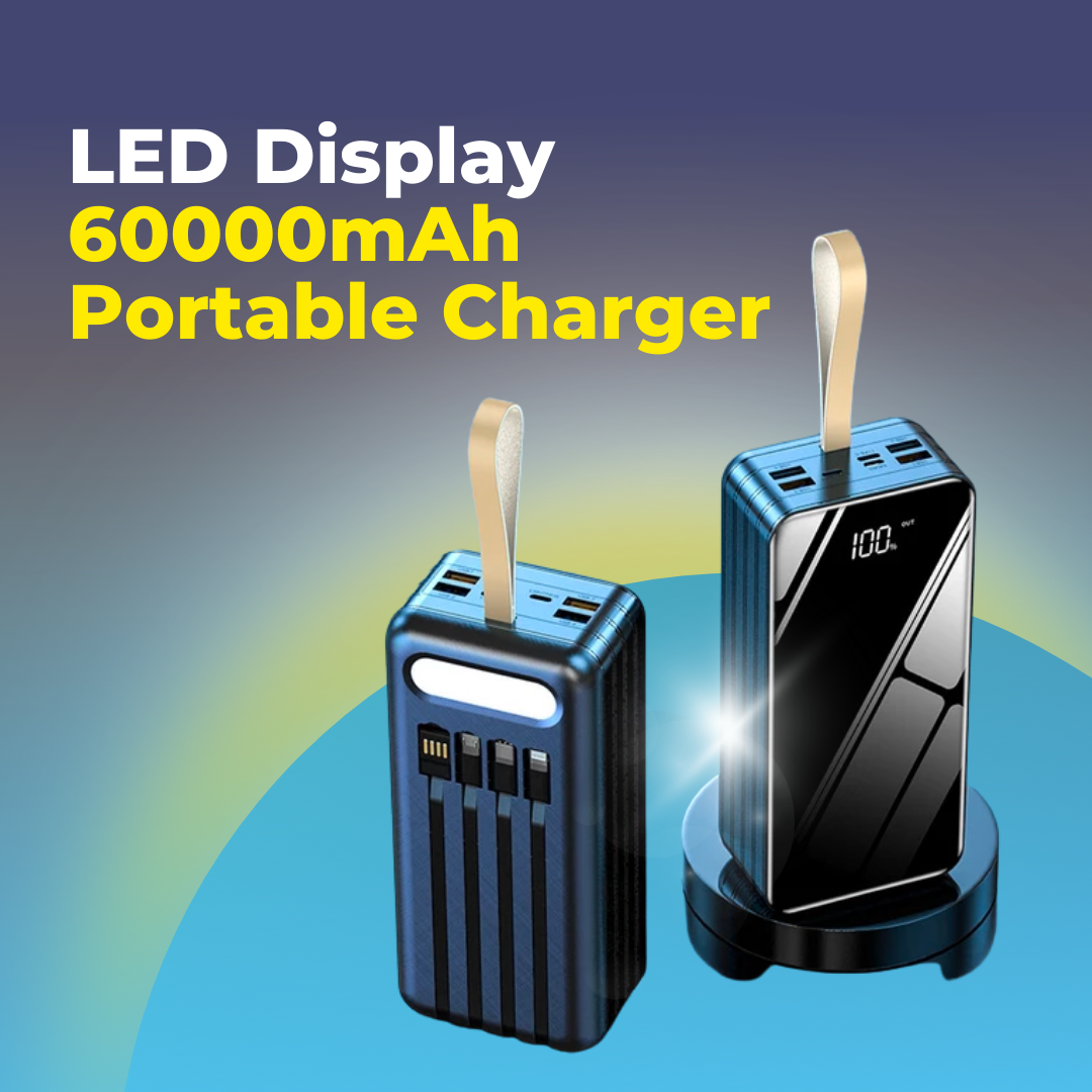 LED Display 60000mAh Power Bank