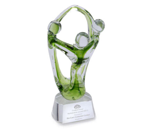 Green Harmony Award on Crystal Base