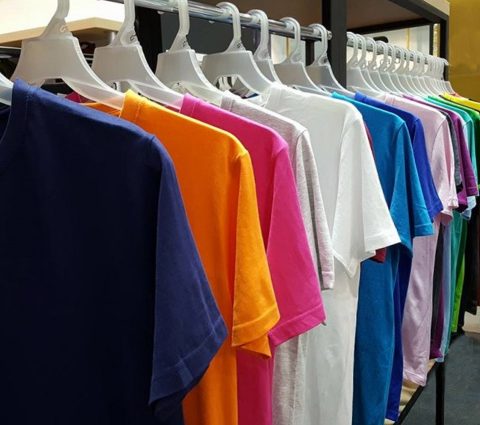 Cotton Interlock Long-Sleeve Round-Neck T-Shirt