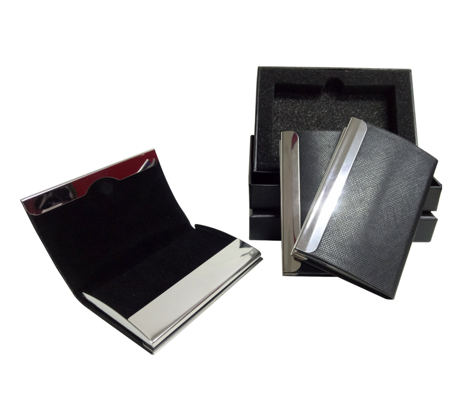Magnetic PU Name Card Holder with Black Box