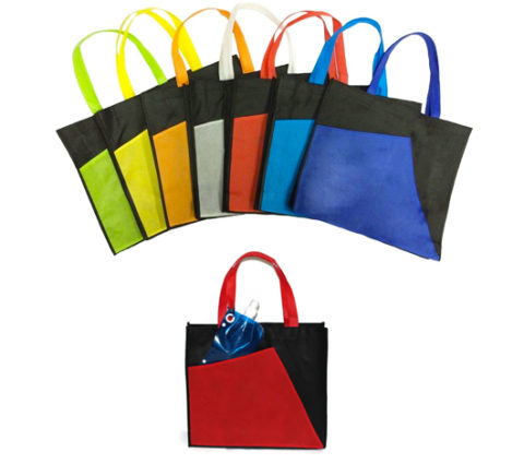 A3 2-Tone Non-Woven Bag — Black